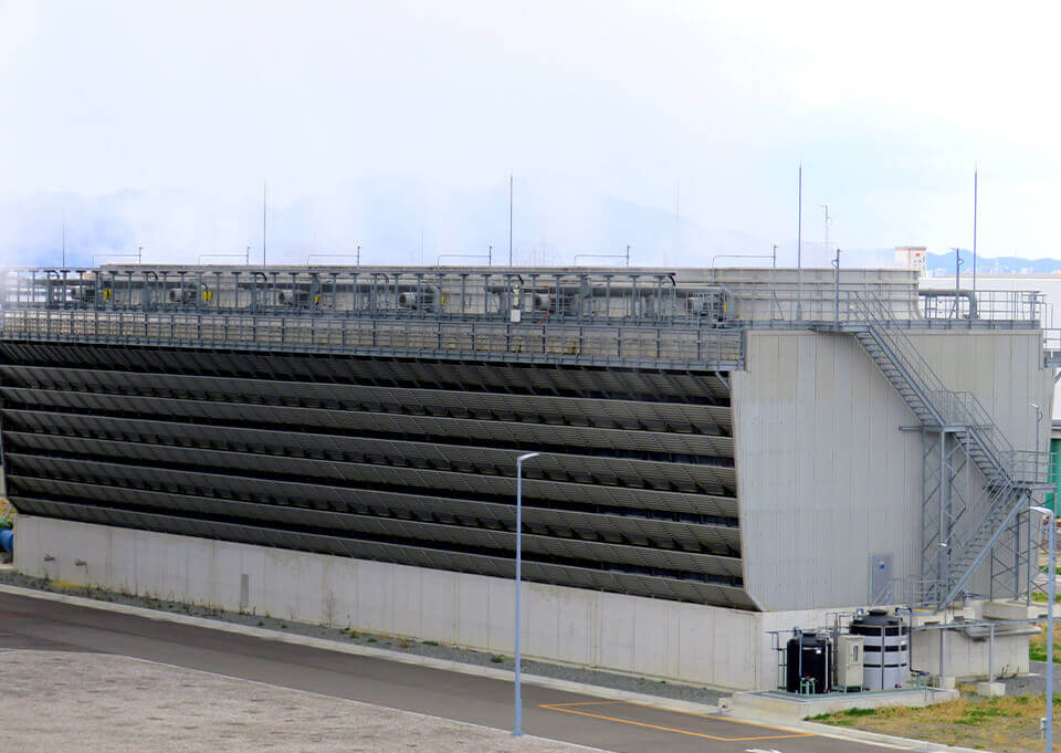 Top market share in the sale of industrial cooling tower in Japan